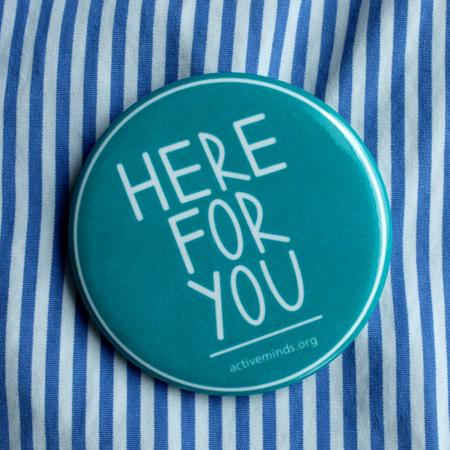 'Here For You' Teal Buttons