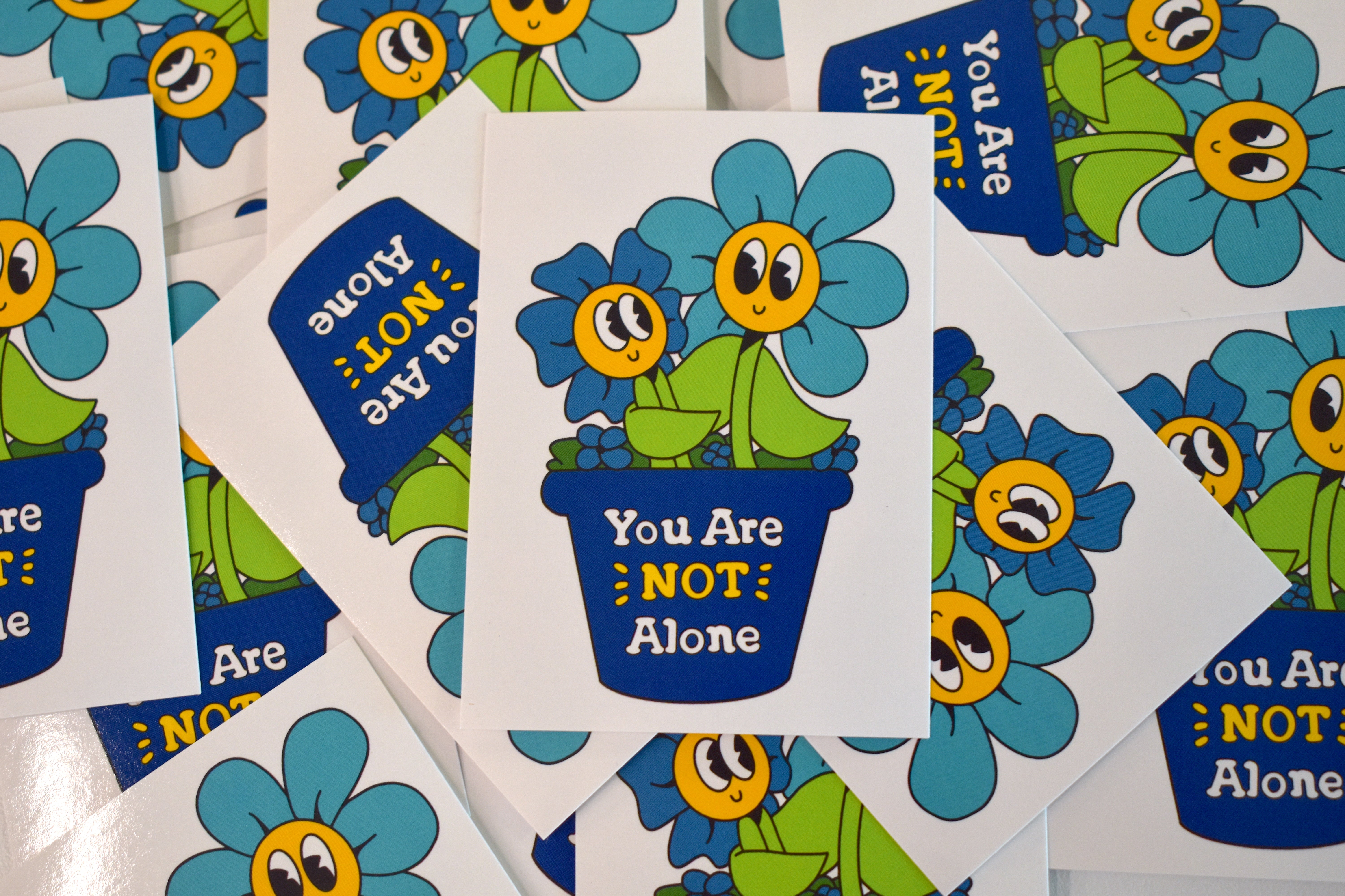 Not Single Sticker 'You Are Not Alone' Stickers (Pack of 25) – Active Minds Shop